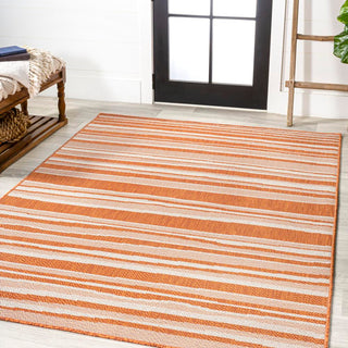 Castara Wavy Stripe Modern Indoor/outdoor Area Rug - JONATHAN Y