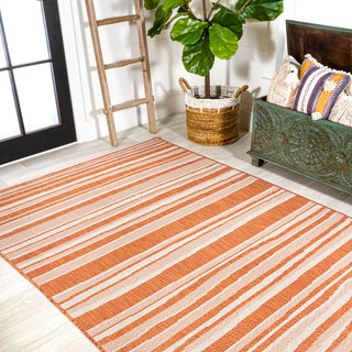 Castara Wavy Stripe Modern Indoor/outdoor Area Rug - JONATHAN Y