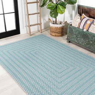 Chevron Modern Concentric Squares Indoor/outdoor Area Rug - JONATHAN Y