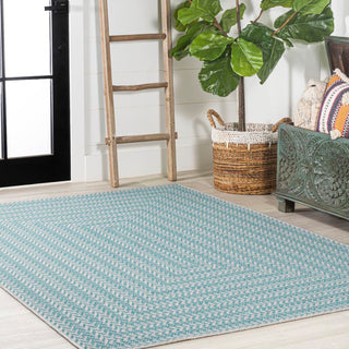 Chevron Modern Concentric Squares Indoor/outdoor Area Rug - JONATHAN Y