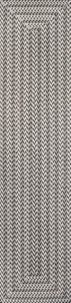 Chevron Modern Concentric Squares Indoor/outdoor Area Rug