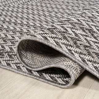 Chevron Modern Concentric Squares Indoor/outdoor Area Rug