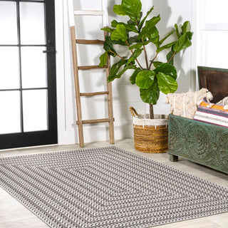 Chevron Modern Concentric Squares Indoor/outdoor Area Rug - JONATHAN Y