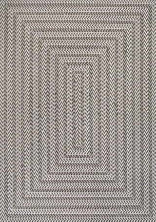 Chevron Modern Concentric Squares Indoor/outdoor Area Rug - JONATHAN Y