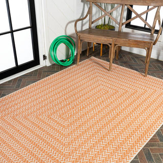 Chevron Modern Concentric Squares Indoor/outdoor Area Rug