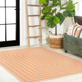 Chevron Modern Concentric Squares Indoor/outdoor Area Rug