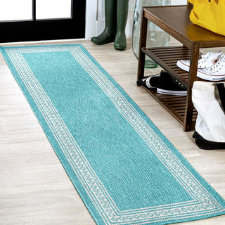 Lucia Classic Diamond Border Indoor/outdoor Area Rug