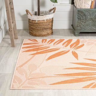 Havana Tropical Palm Leaf Indoor/outdoor Area Rug - JONATHAN Y