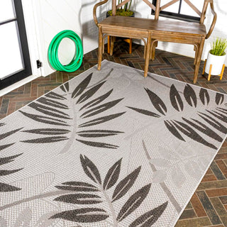 Havana Tropical Palm Leaf Indoor/outdoor Area Rug - JONATHAN Y