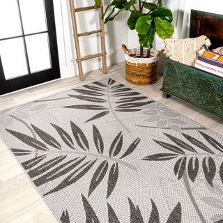 Havana Tropical Palm Leaf Indoor/outdoor Area Rug - JONATHAN Y