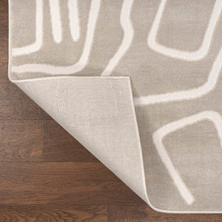 Alcina Modern Scandinavian Graphic Lines High-Low Area Rug - JONATHAN Y