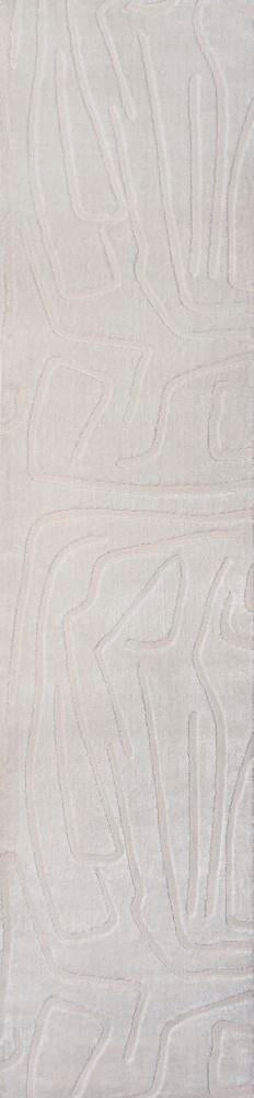 Alcina Modern Scandinavian Graphic Lines High-Low Area Rug - JONATHAN Y