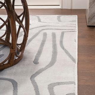 Alcina Modern Scandinavian Graphic Lines High-Low Area Rug