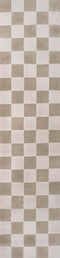 Hand Modern Geometric Checkerboard High-Low Area Rug