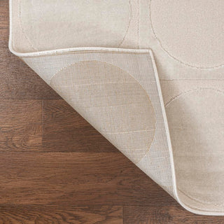 Geometric Modern Geometric Circles In Squares High-Low Area Rug - JONATHAN Y
