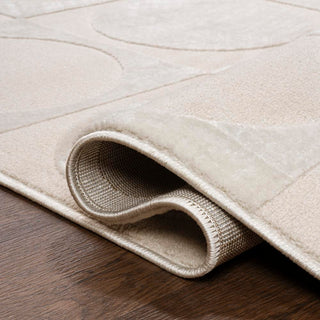 Geometric Modern Geometric Circles In Squares High-Low Area Rug - JONATHAN Y