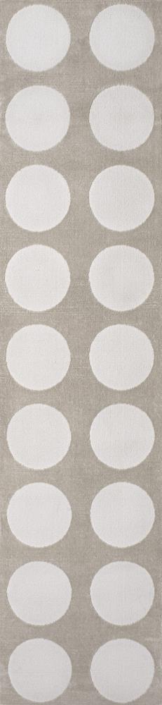 Adrian Modern Geometric Circle Dot High-Low Area Rug - JONATHAN Y
