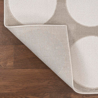 Adrian Modern Geometric Circle Dot High-Low Area Rug - JONATHAN Y