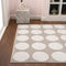 Loloi Modern Geometric Circle Dot High-Low Area Rug