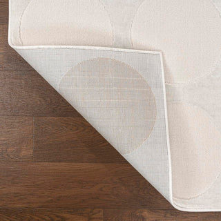 Adrian Modern Geometric Circle Dot High-Low Area Rug - JONATHAN Y