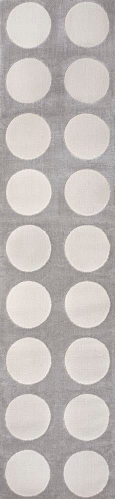 Adrian Modern Geometric Circle Dot High-Low Area Rug