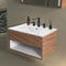 Ancillary 3-Hole 20 in. W x 18.25 in. D Classic Contemporary Rectangular Ceramic Single Sink Basin Vanity Top