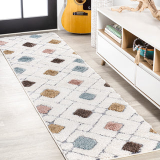 Astrid Retro Trellis High-low Area Rug