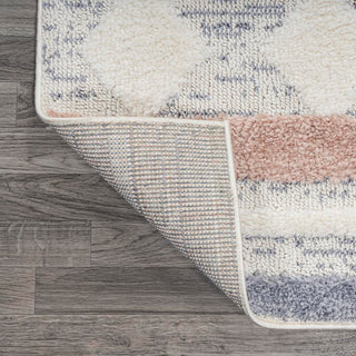 Faiza Moroccan Striped Geometric High-low Area Rug - JONATHAN Y