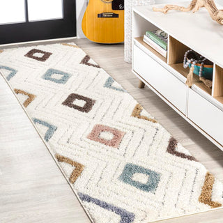 Amira Diamond Tribal High-low Area Rug - JONATHAN Y