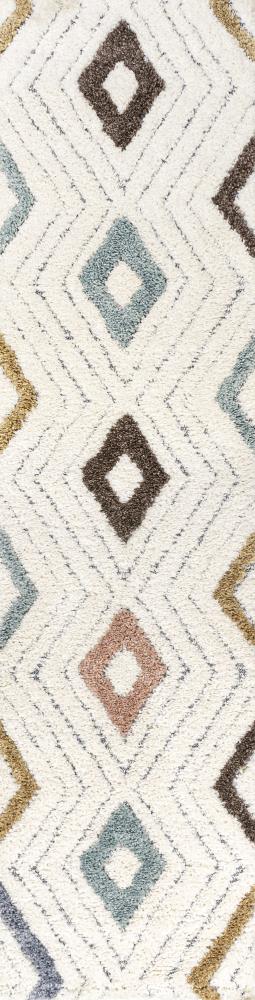 Amira Diamond Tribal High-low Area Rug - JONATHAN Y