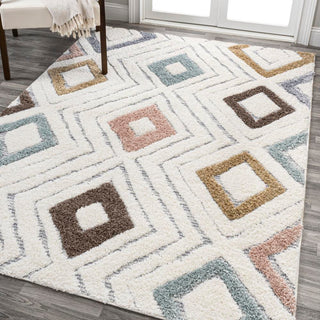Amira Diamond Tribal High-low Area Rug - JONATHAN Y