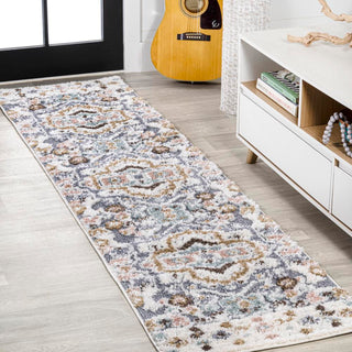 Aziza Persian Medallion High-low Area Rug - JONATHAN Y