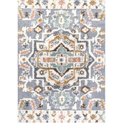 Aziza Persian Medallion High-low Area Rug
