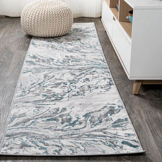 Swirl Marbled Abstract Area Rug - JONATHAN Y