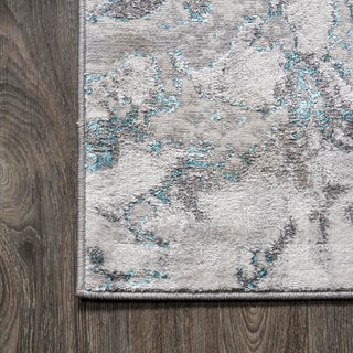 Swirl Marbled Abstract Area Rug - JONATHAN Y