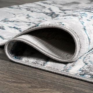 Swirl Marbled Abstract Area Rug - JONATHAN Y