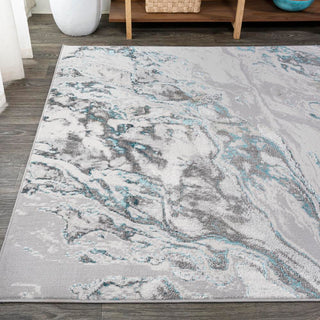 Swirl Marbled Abstract Area Rug - JONATHAN Y