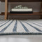 Damon Classic Coastal Pinstripe Reversible Machine-Washable Indoor/Outdoor Area Rug