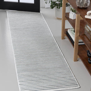 Damon Classic Coastal Pinstripe Reversible Machine-Washable Indoor/Outdoor Area Rug - JONATHAN Y