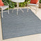 Damon Classic Coastal Pinstripe Reversible Machine-Washable Indoor/Outdoor Area Rug