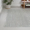 Damon Classic Coastal Pinstripe Reversible Machine-Washable Indoor/Outdoor Area Rug