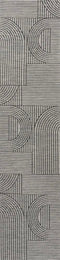 Zephyr Mid-Century Modern Arch Stripe Reversible Machine-Washable Indoor/Outdoor Area Rug