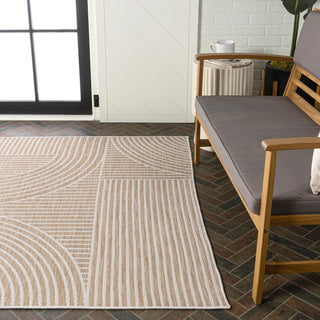 Zephyr Mid-Century Modern Arch Stripe Reversible Machine-Washable Indoor/Outdoor Area Rug - JONATHAN Y