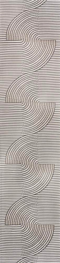 Arielle Mid-Century Modern Curve Stripe Reversible Machine-Washable Indoor/Outdoor Area Rug - JONATHAN Y