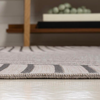 Arielle Mid-Century Modern Curve Stripe Reversible Machine-Washable Indoor/Outdoor Area Rug - JONATHAN Y