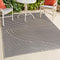 Arielle Mid-Century Modern Curve Stripe Reversible Machine-Washable Indoor/Outdoor Area Rug