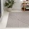 Arielle Mid-Century Modern Curve Stripe Reversible Machine-Washable Indoor/Outdoor Area Rug