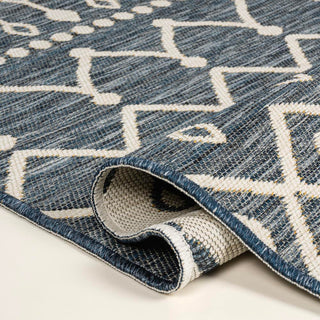 Zana Modern Geometric Moroccan Reversible Machine-Washable Indoor/Outdoor Area Rug - JONATHAN Y