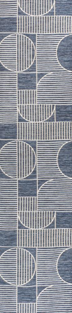 Arielle Mid-Century Modern Geometric Lines Reversible Machine-Washable Indoor/Outdoor Area Rug - JONATHAN Y