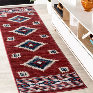 Serape Medallion Southwestern Area Rug - JONATHAN Y